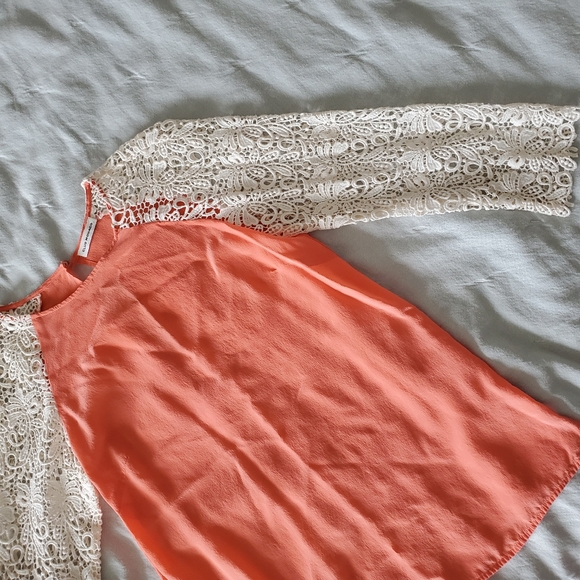 Club Monaco Silk cotton embroidered top size S - Picture 9 of 10